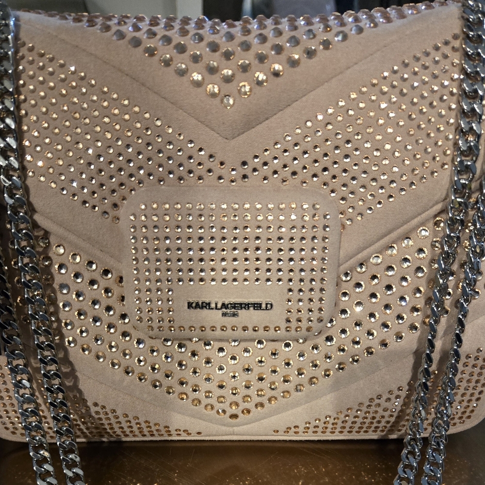 Karl Lagerfeld shoulder fleur handbag